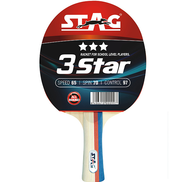 Фото Ракетка для настольного тенниса Stag ***3Star №1