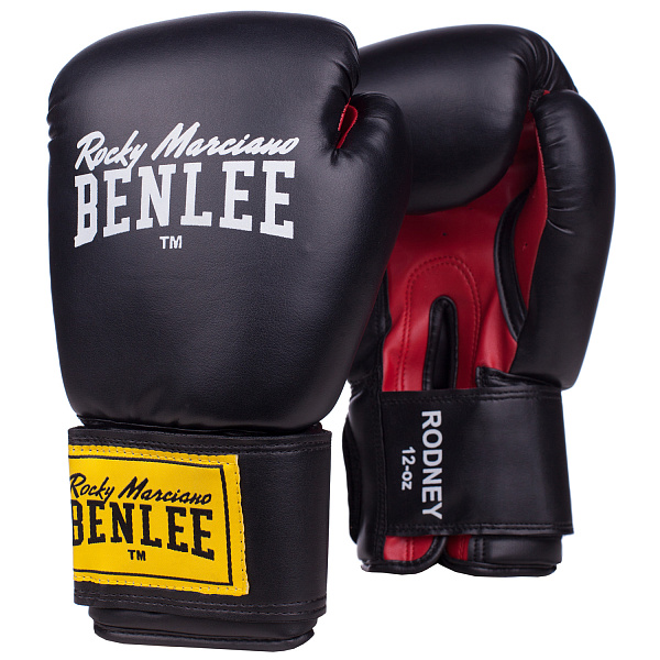 Фото Боксерские перчатки Benlee Rodney 194007-1503 12 унций черный-красный №1