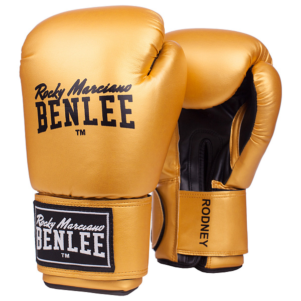 Фото Боксерские перчатки Benlee Rodney 194007-6010 12 унций желтый-черный №1