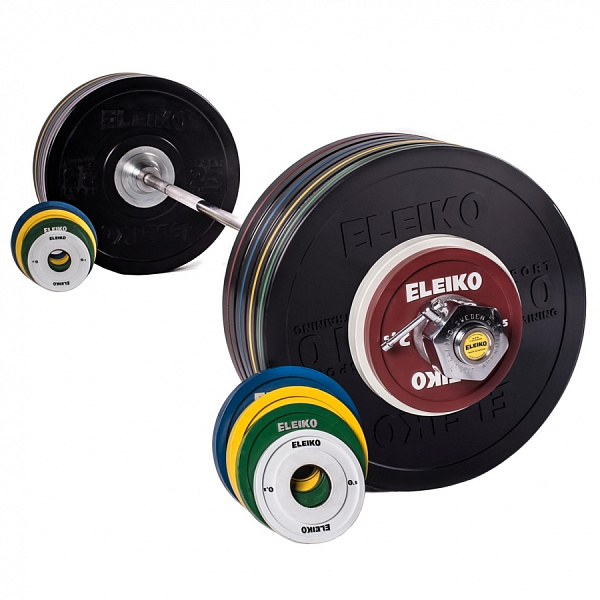Фото Комплект Eleiko 3002319 Sport Training Set - 185 кг, женский, чёрный №1