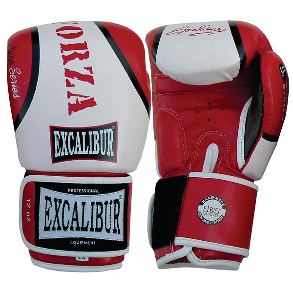 Фото Боксерские перчатки Excalibur Forza 550-05-10 10 унций красный-белый №1