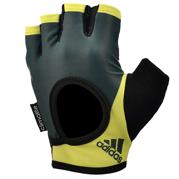 Фото Фитнес-перчатки Adidas ADGB-14122YLSS черный-желтый M №1