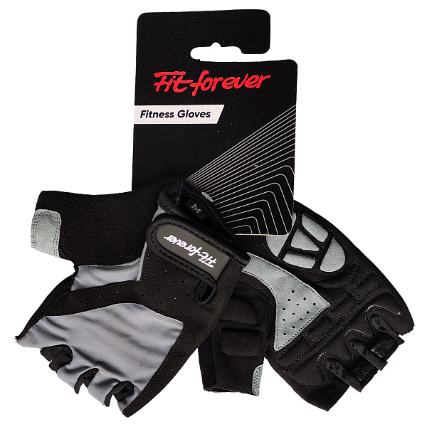 Фото Перчатки для фитнеса Fit forever Air Vent AI-04-1271-D черный-серый L №1