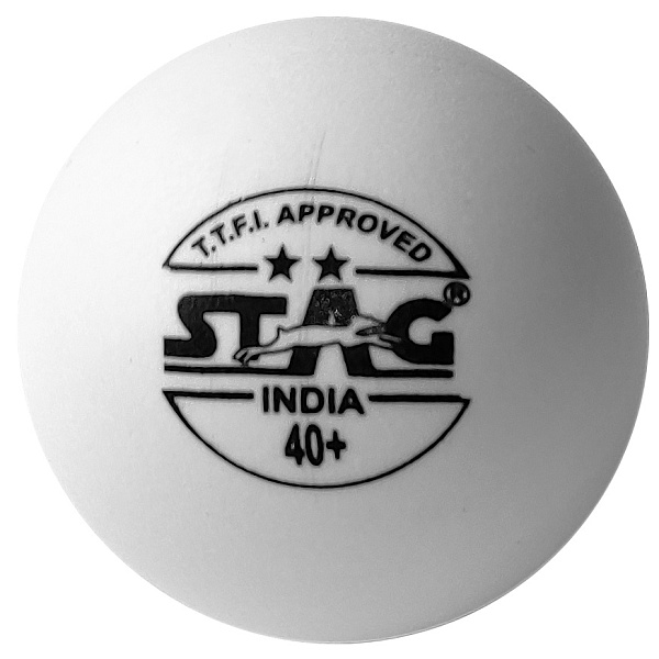 Фото Кульки для настільного тенісу Stag Two Star White Ball 3 шт №1
