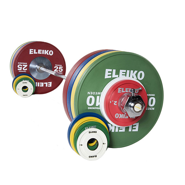 Фото Олімпійська тренувальна штанга Eleiko в зборі 185 кг кольорова жіноча 3001237 №1