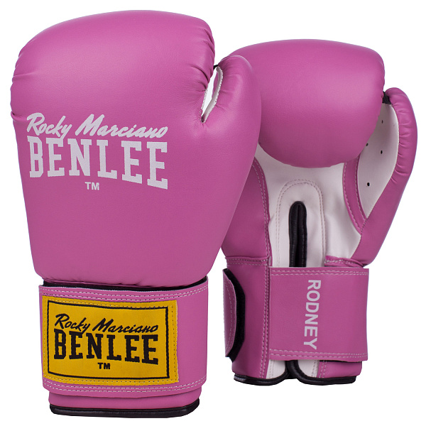 Фото Боксерские перчатки Benlee Rodney 194007-7537 8 унций розовый-белый №1