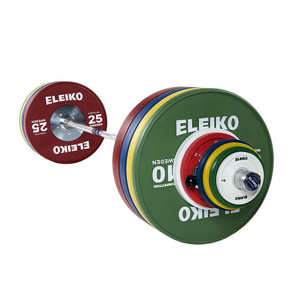 Фото Олімпійська штанга Eleiko для змагань з важкої атлетики 190 кг кольорова чоловіча 3001240F №1
