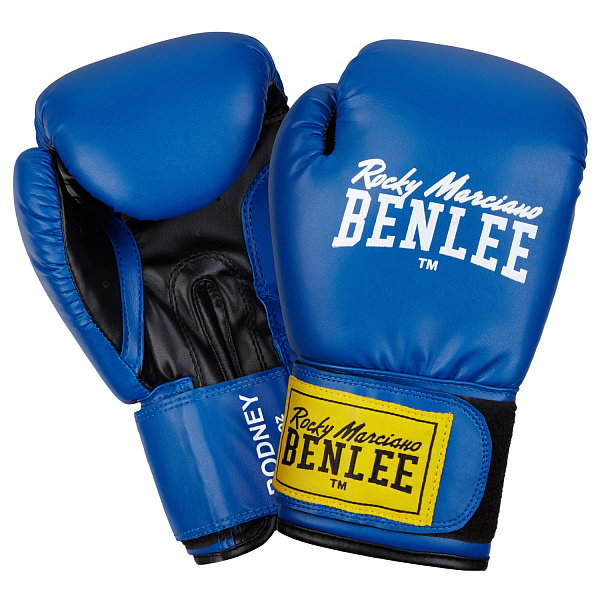 Фото Боксерські рукавички Benlee Rodney 194007/3618 14 унцій синій/чорний №1