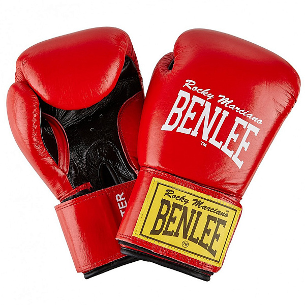 Фото Боксерські рукавички Benlee Fighter 194006/2514 10 унцій червоний/чорний №1
